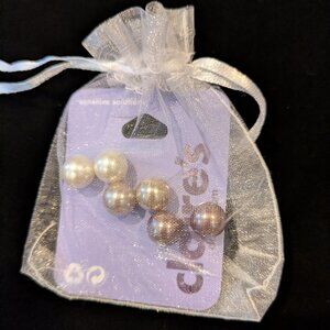 Three sets of earrings